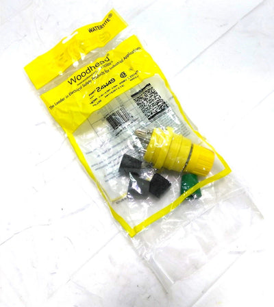 New Daniel Woodhead 24W49 Watertite Plug, Locking Blades NEMA L6-15, 15A, 250VAC