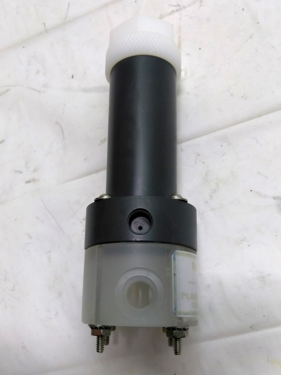 New Plast-O-Matic RVDT025V-PP Diaphragm Valve, 1/4" NPT Ports, 1GPM, 150PSI MAX