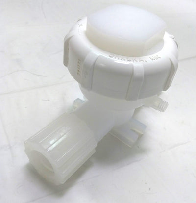 New Fluoroware 710-S47 Strainer, Connections: 3/4" Flaretek, Orifice: 1/2", PFA