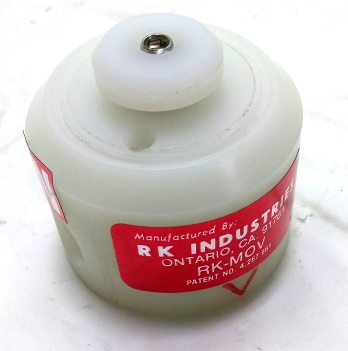New RK Industries MOV-253 V Foot Operated Valve, 1/4" NPT, 150PSI, PVDF, VITON