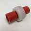Used Orion Fittings High Purity Union 1/2" NPT to 1/2" NPT Straight, Material: PVDF