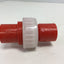 Used Orion Fittings High Purity Union 1/2" NPT to 1/2" NPT Straight, Material: PVDF
