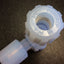 Used Parker GTCR-884 Pargrip Tee Connector Reducer, 1/2" x 1/4" x 1/2" Tube Size, PFA