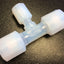 Used Parker GTCR-884 Pargrip Tee Connector Reducer, 1/2" x 1/4" x 1/2" Tube Size, PFA