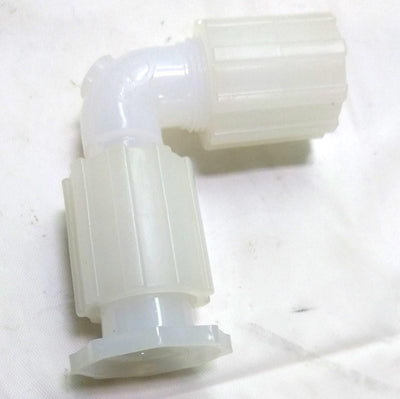 New – Open box Lot of 2 Entegris C8-8FN-1 Elbow Adapter, Flaretek 1/2" to SpaceSaver 1/2", PFA