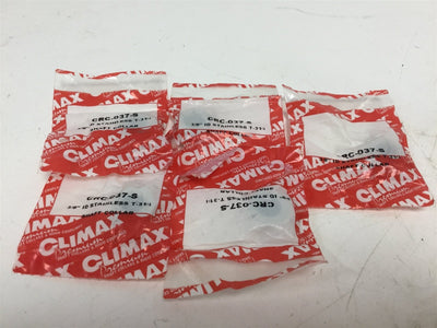 New Lot of 5 New Climax  CRC-037-S Set Screw Shaft Collar ID: 3/8", OD 3/4" 316 SST