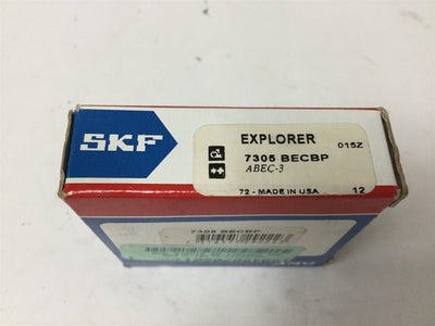 New SKF 7305 BECBP Explorer Angular Contact Ball Bearing, ID: 25mm, OD: 62mm