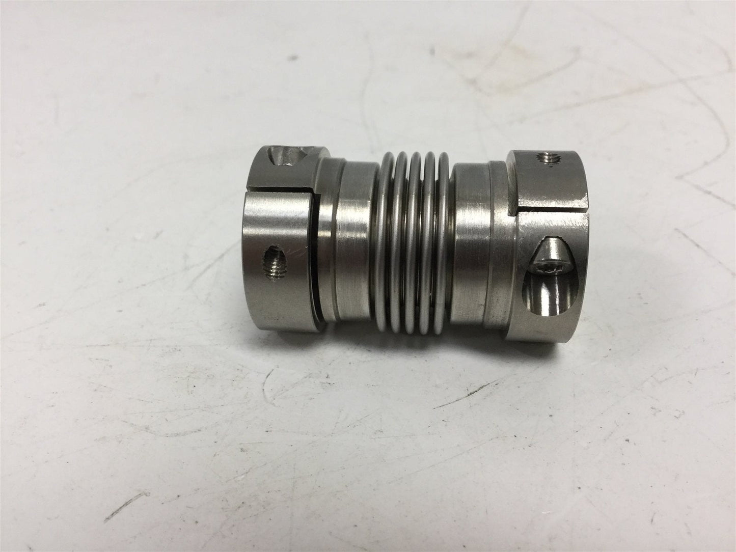 Used Gerwah DKN 20/38 Metal Bellows Coupling, Inside Diameters: 6.3mm, OD: 24.67mm