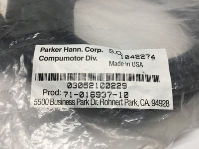 New Parker 71-016987-10 Gemini to 6K Indexing Drive Cable, 10' Length, Black