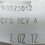 Used CFS 90323012 PVDF Liquid Manifold, 6x 1/8" NPT 4x 1/2" NPT, L 9" x W 2" x H 1.5"
