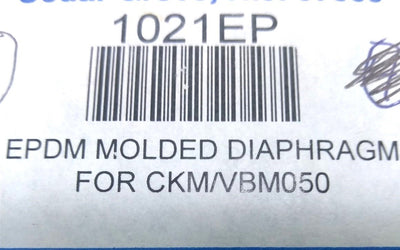 New Plast-O-Matic 1021EP Replacement EPDM Diaphragms For CKM050V