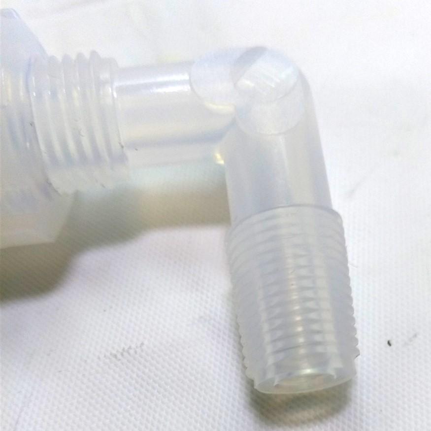 Used Parker GAME-42 Pargrip Elbow, 1/4" Tube Connection to 1/8" MNPT, PFA