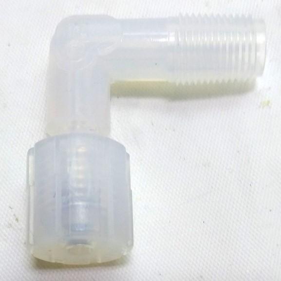 New – Open box Parker GAME-22 Pargrip Elbow, 1/8" Tube Connection to 1/8" MNPT, PFA