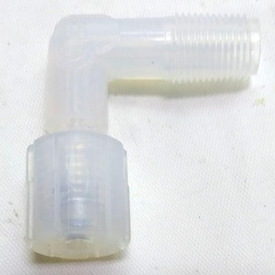 New – Open box Parker GAME-22 Pargrip Elbow, 1/8" Tube Connection to 1/8" MNPT, PFA