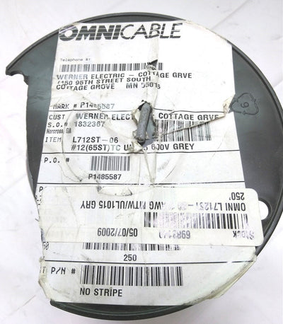 New – Open box Omni 712ST-06 MTW Electrical Wire, 41 Strand, 14 AWG, 600V, UL1015, 250'
