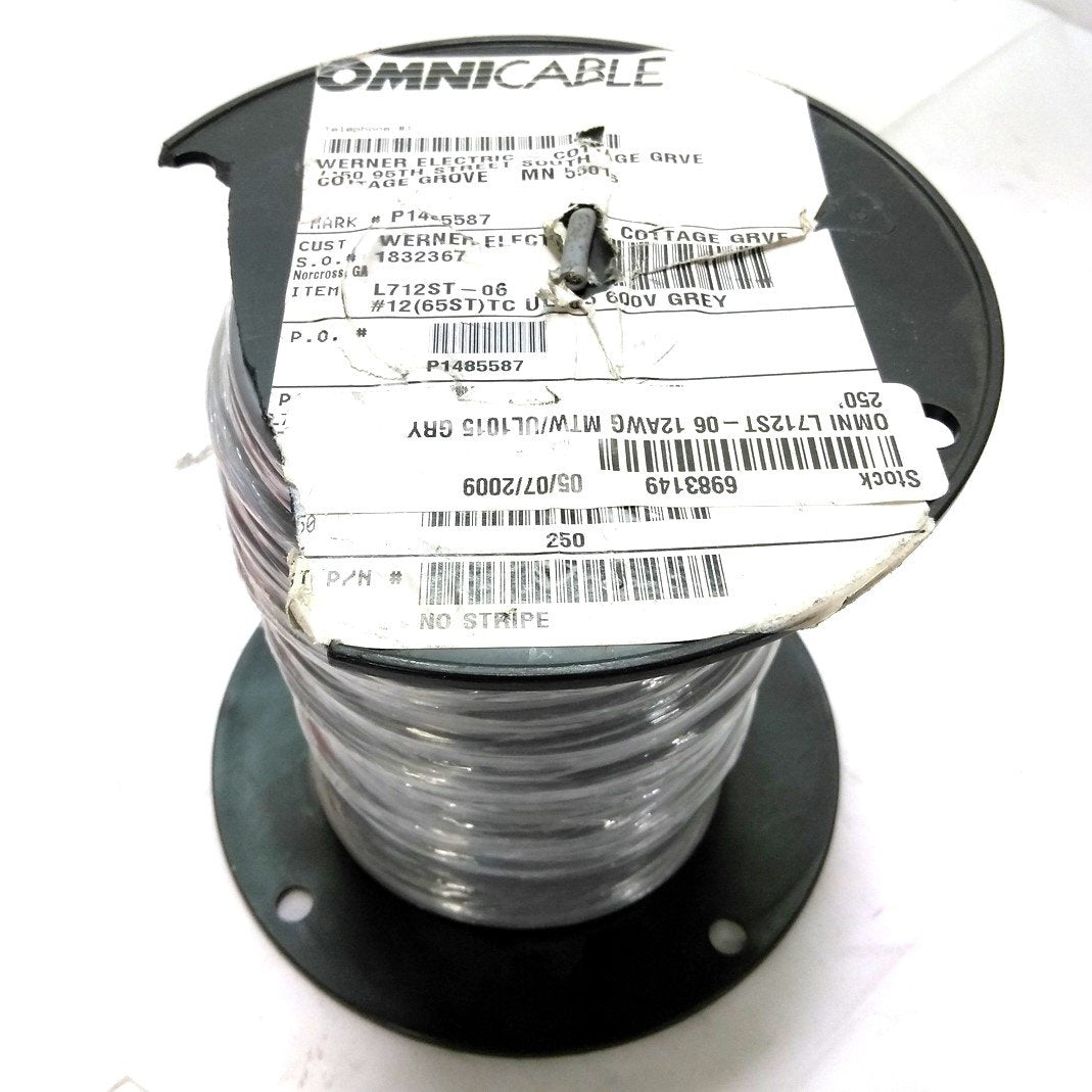 New – Open box Omni 712ST-06 MTW Electrical Wire, 41 Strand, 14 AWG, 600V, UL1015, 250'