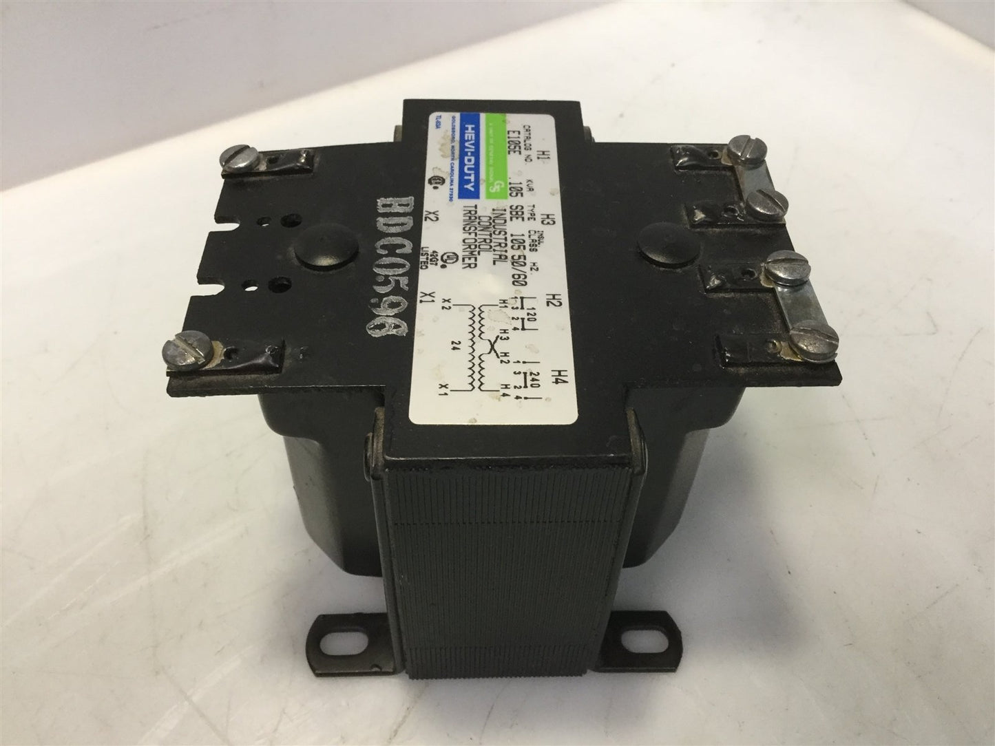 Used GS E105E Controls Transformer SBE 105 .105KVA Pri: 120/240VAC Sec: 24VAC 50/60Hz