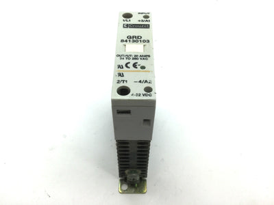 Used Crouzet Gordos GRD 84130103 Solid State Relay, Input: 4-32VDC, Output: 24-280VAC