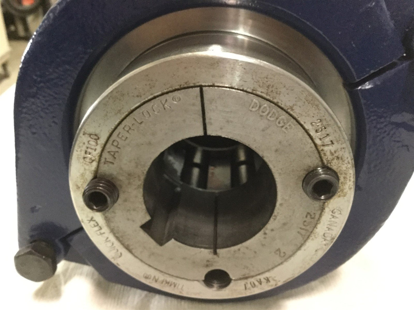 Used Timken OF100 Quick-Flex Low Speed Split Coupler w/ 2" & 1-3/4" Keyed Taper-Lock