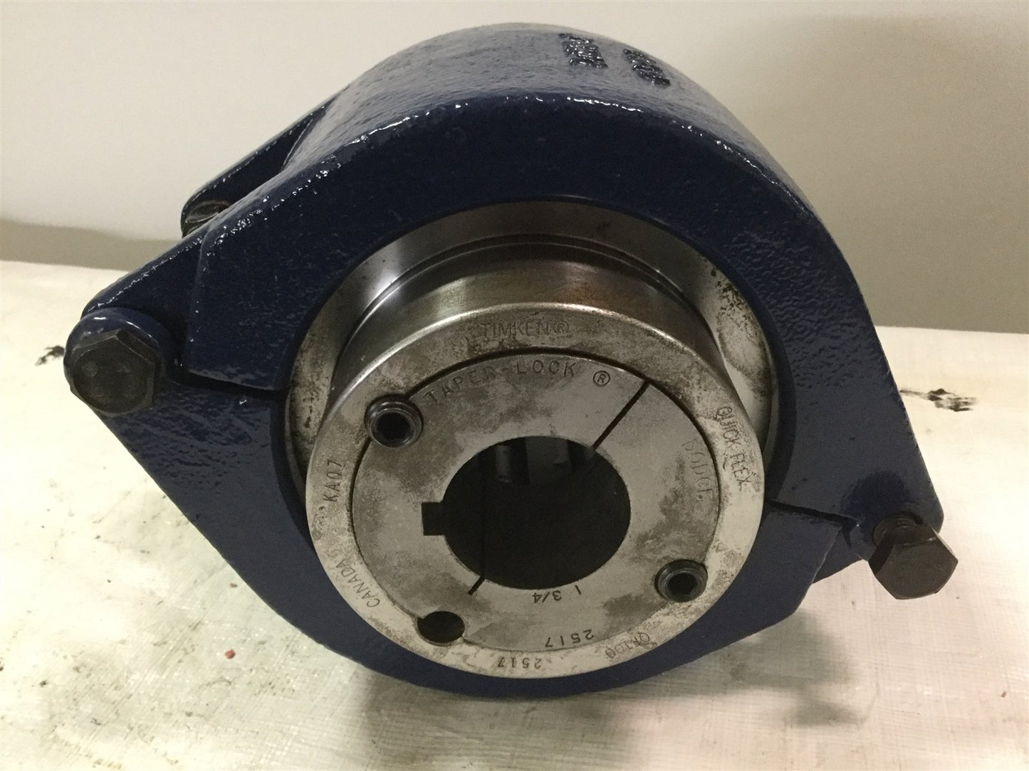 Used Timken OF100 Quick-Flex Low Speed Split Coupler w/ 2" & 1-3/4" Keyed Taper-Lock