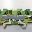 Used Lot of 4 WAGO 2006-1307 Ground Terminal Blocks 3-Conductor 20-8 AWG 800V 41A