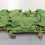Used Lot of 4 WAGO 2006-1307 Ground Terminal Blocks 3-Conductor 20-8 AWG 800V 41A