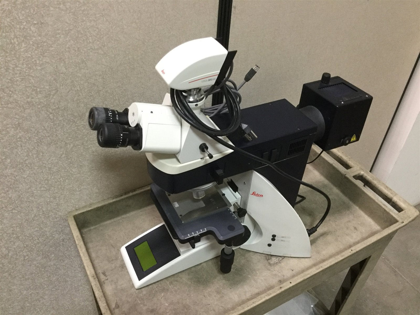 Used Leica DM4000M Microscope, With DFC490 Camera, Voltage: 90-250VAC 50-60Hz