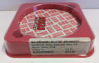 New – Open box Lot of 25 MSI Micron Separations MSI R50SP09025 5.0 Micron 90 mm Nylon Filters