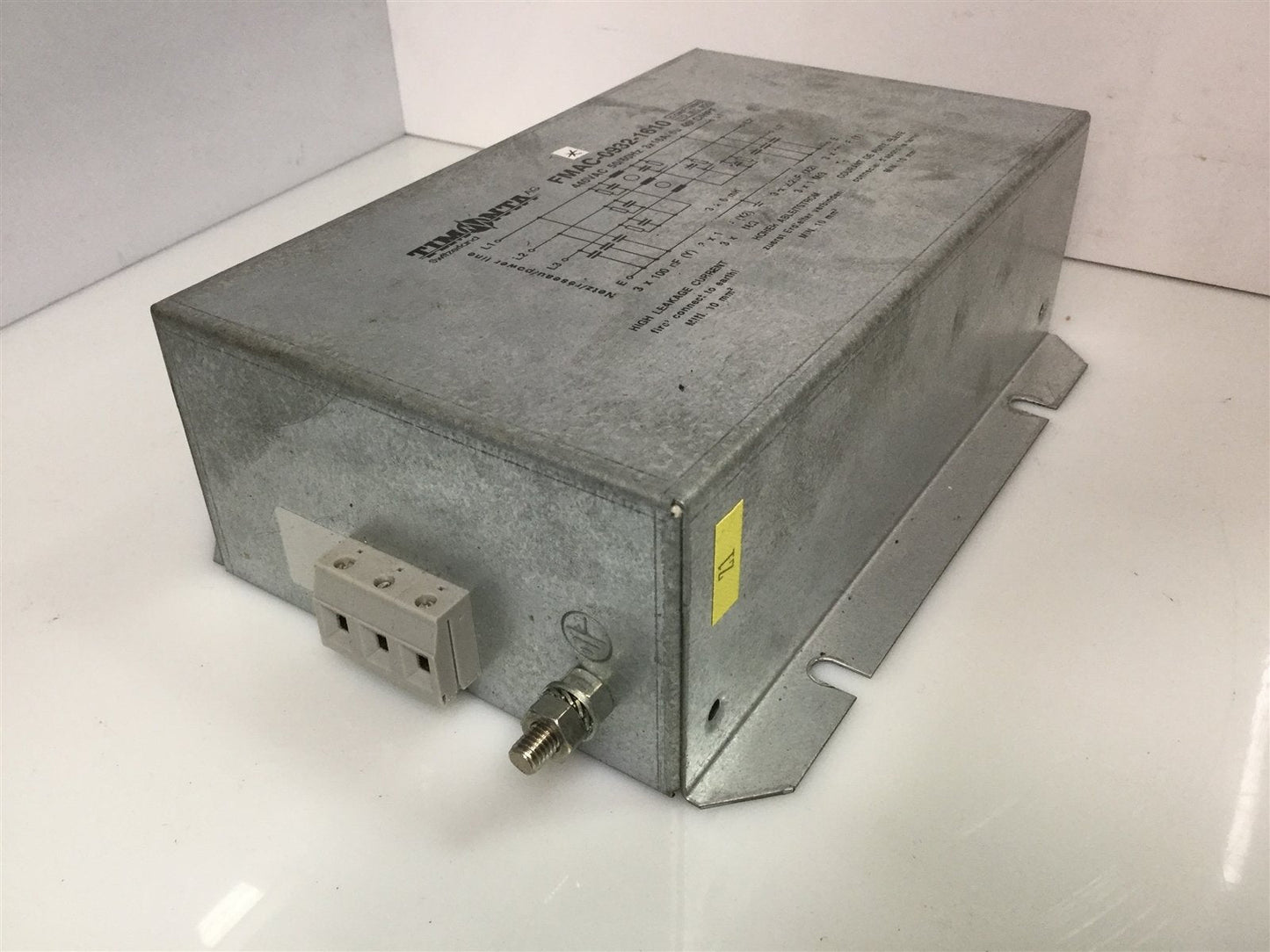 Used Timonta FMAC-0932-1610 Main Power Line Input Filter 440VAC 50/60Hz 3x16A