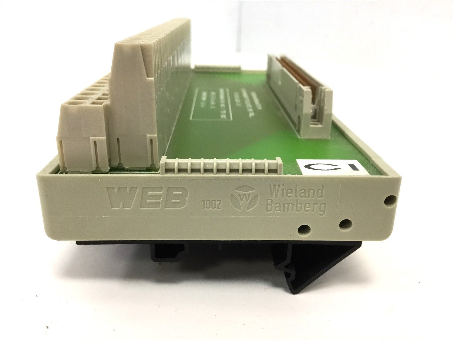 Used Wieland Electric 87.210.2211.3 Ribbon Cable IDC Header to 60 Screw Missing Hinge