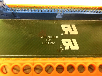 Used Weidmuller 915920-67 Terminal Block Interface Breakout Board