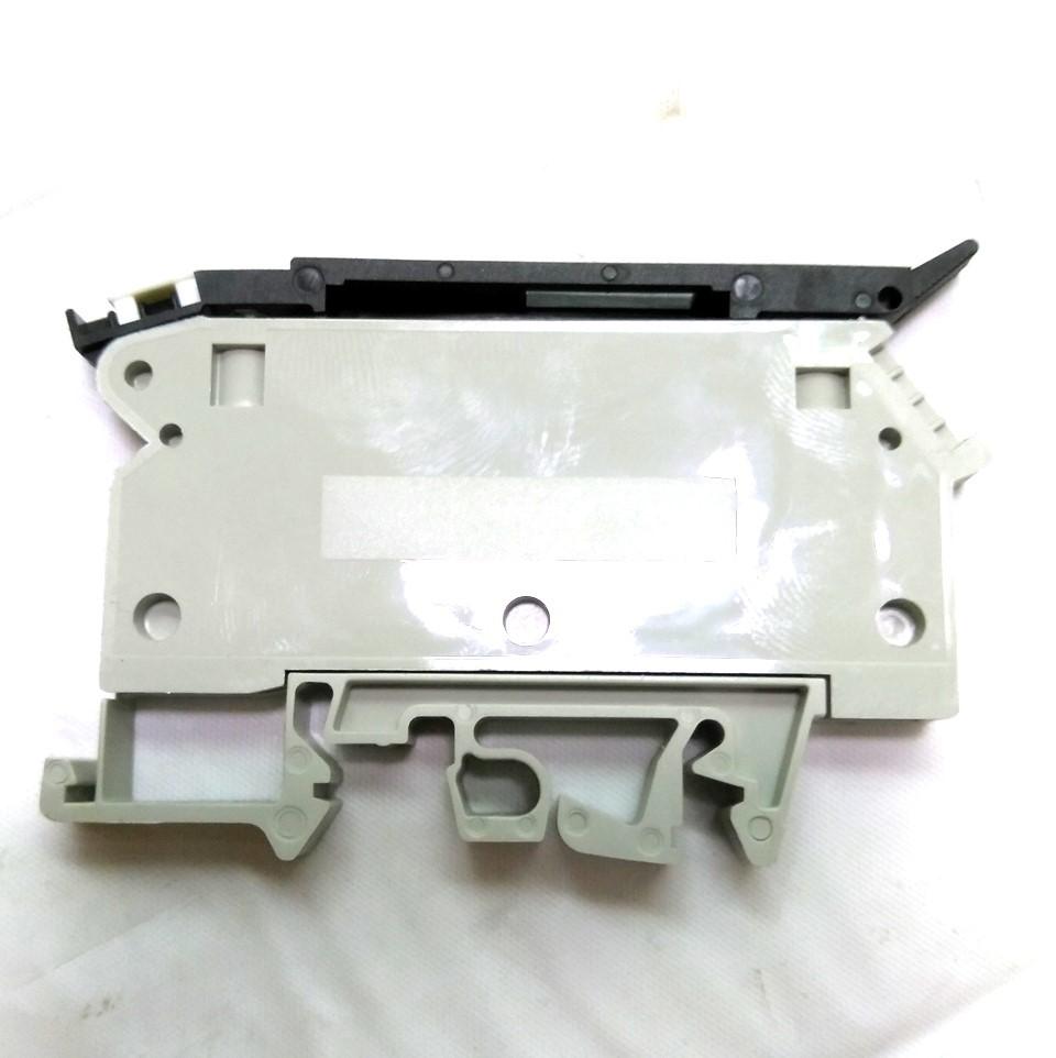 Used Lot of 5 Wieland WK4/THSi5...U Fused Terminal Block, 22-10AWG, 800V 6.3A, L Gray