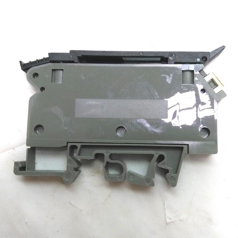 Used Lot of 5 Wieland 57.904.5355.0 Fused Terminal Block, 22-10AWG, 800V 6.3A, Gray