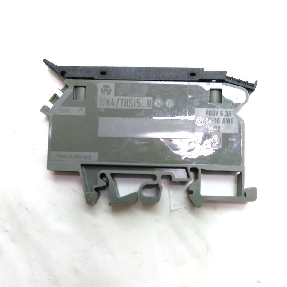 Used Lot of 5 Wieland 57.904.5355.0 Fused Terminal Block, 22-10AWG, 800V 6.3A, Gray
