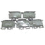 Used Lot of 5 Wieland 57.904.5355.0 Fused Terminal Block, 22-10AWG, 800V 6.3A, Gray