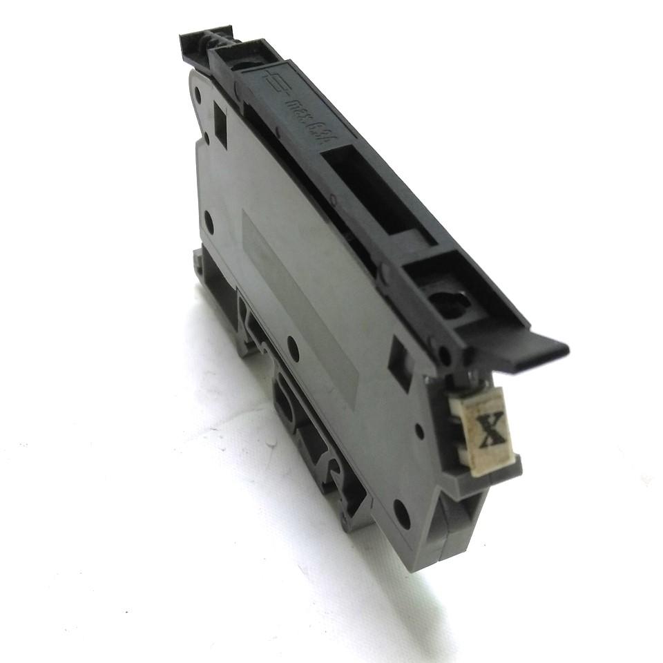 Used Lot of 5 Wieland 57.904.5355.0 Fused Terminal Block, 22-10AWG, 800V 6.3A, Gray