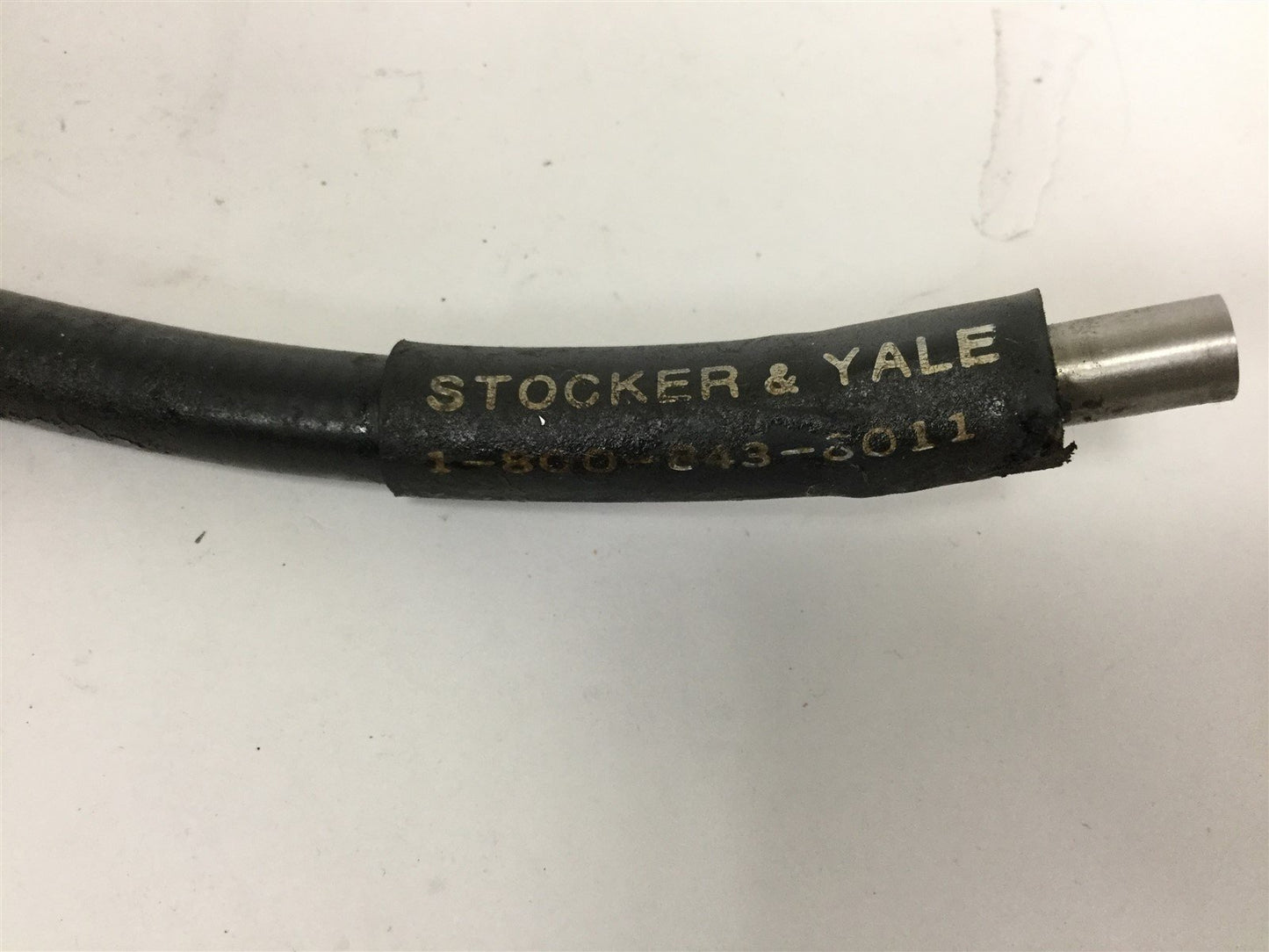 Used Stocker & Yale Fiber Optic Cable, Length: 2 Feet, Input Diameter: 5/16" *Dirty*