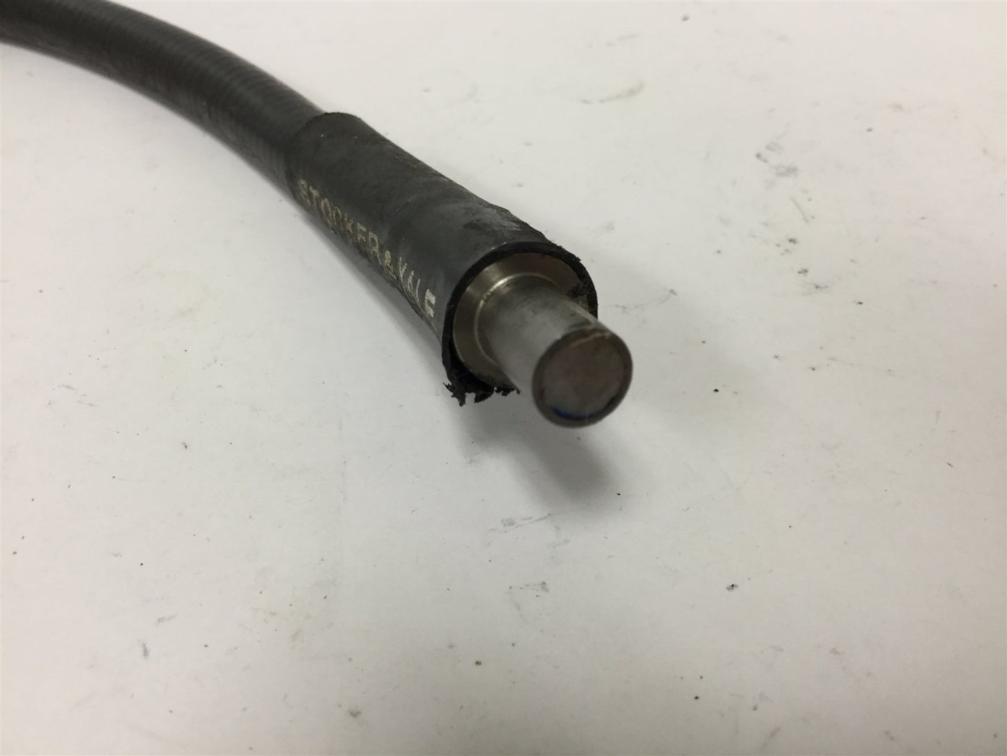 Used Stocker & Yale Fiber Optic Cable, Length: 2 Feet, Input Diameter: 5/16" *Dirty*