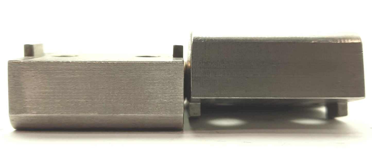Used Lot of 2 Lift-Off Stainless Steel Hinges 30mm Aluminum Extrusion 78 x 46 x 16mm
