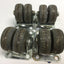Used Lot of 4 Casters, Plate Dimensions: 3.625" x 2.5", Wheel Dimensions: 1-7/8" x 1"