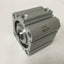 Used SMC NCDQ8B200-050 Compact Cylinder, Bore: 2", Stroke: 1/2", Ports: 1/8" NPT