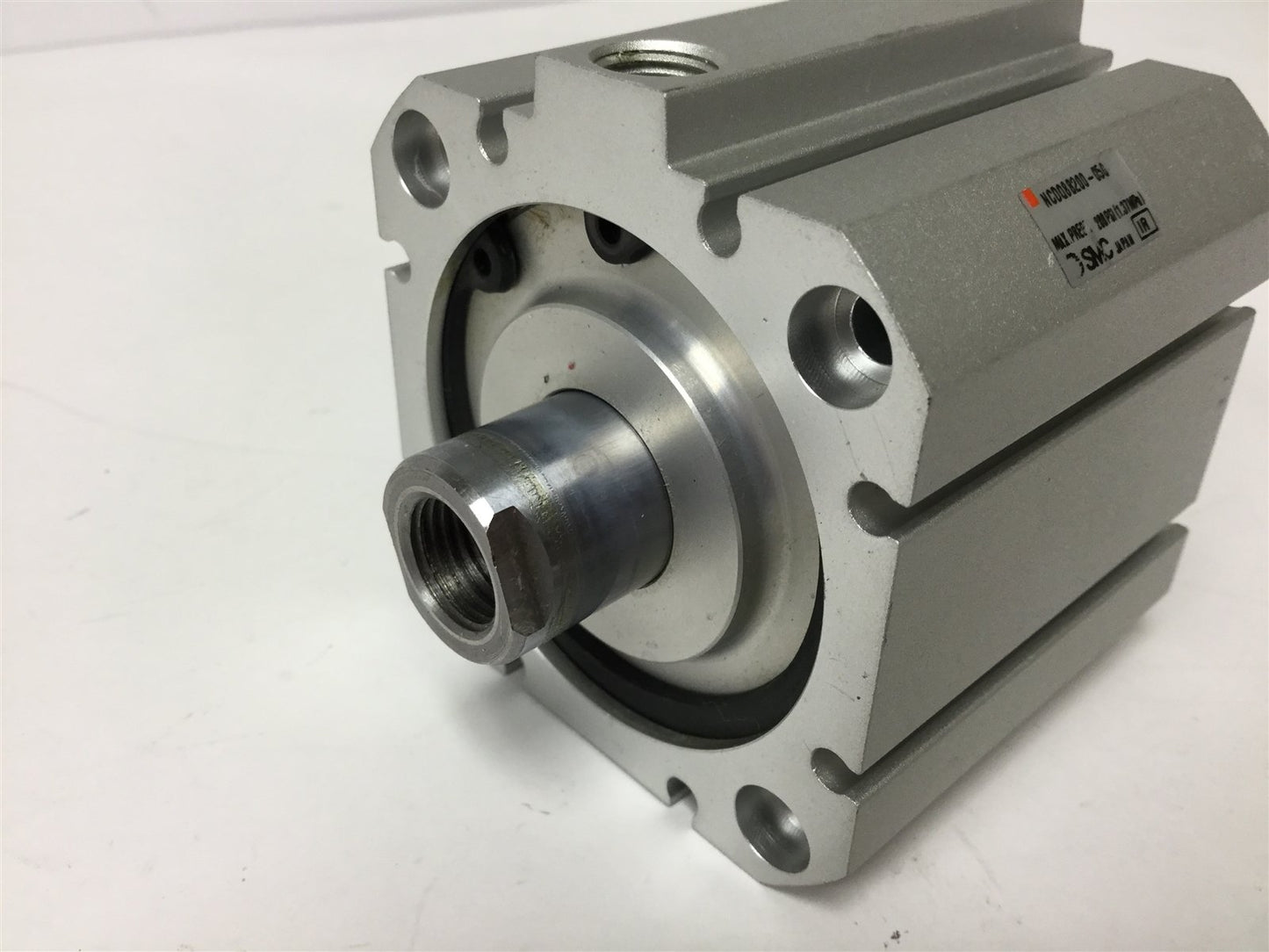 Used SMC NCDQ8B200-050 Compact Cylinder, Bore: 2", Stroke: 1/2", Ports: 1/8" NPT