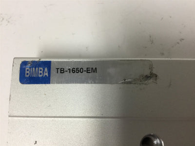 Used Bimba TB-1650-EM Pneumatic Cylinder, Bore: 16mm, Stroke: 50mm, Ports: 10-32