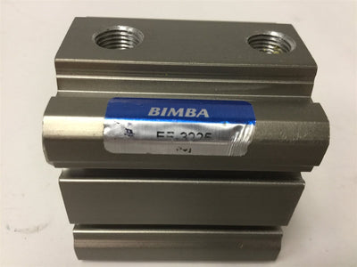 Used Bimba EF-3225 Pneumatic Cylinder, Bore: 32mm, Stroke: 25mm, Ports: G1/8