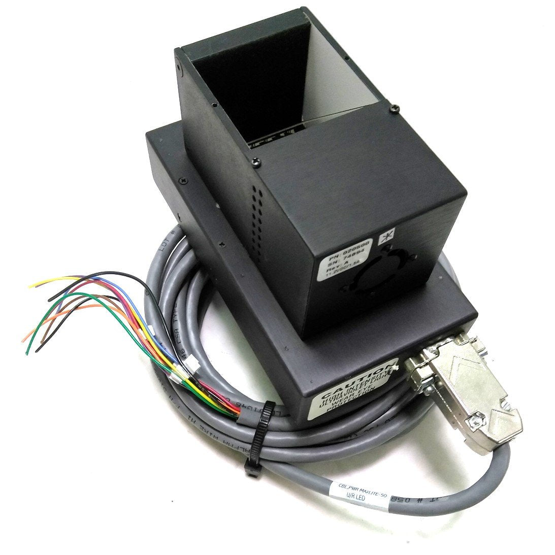 Used Maxlite 020500 Machine Vision LED Light, 117 LEDs, 35mm x 35mm Window, 12' Cable