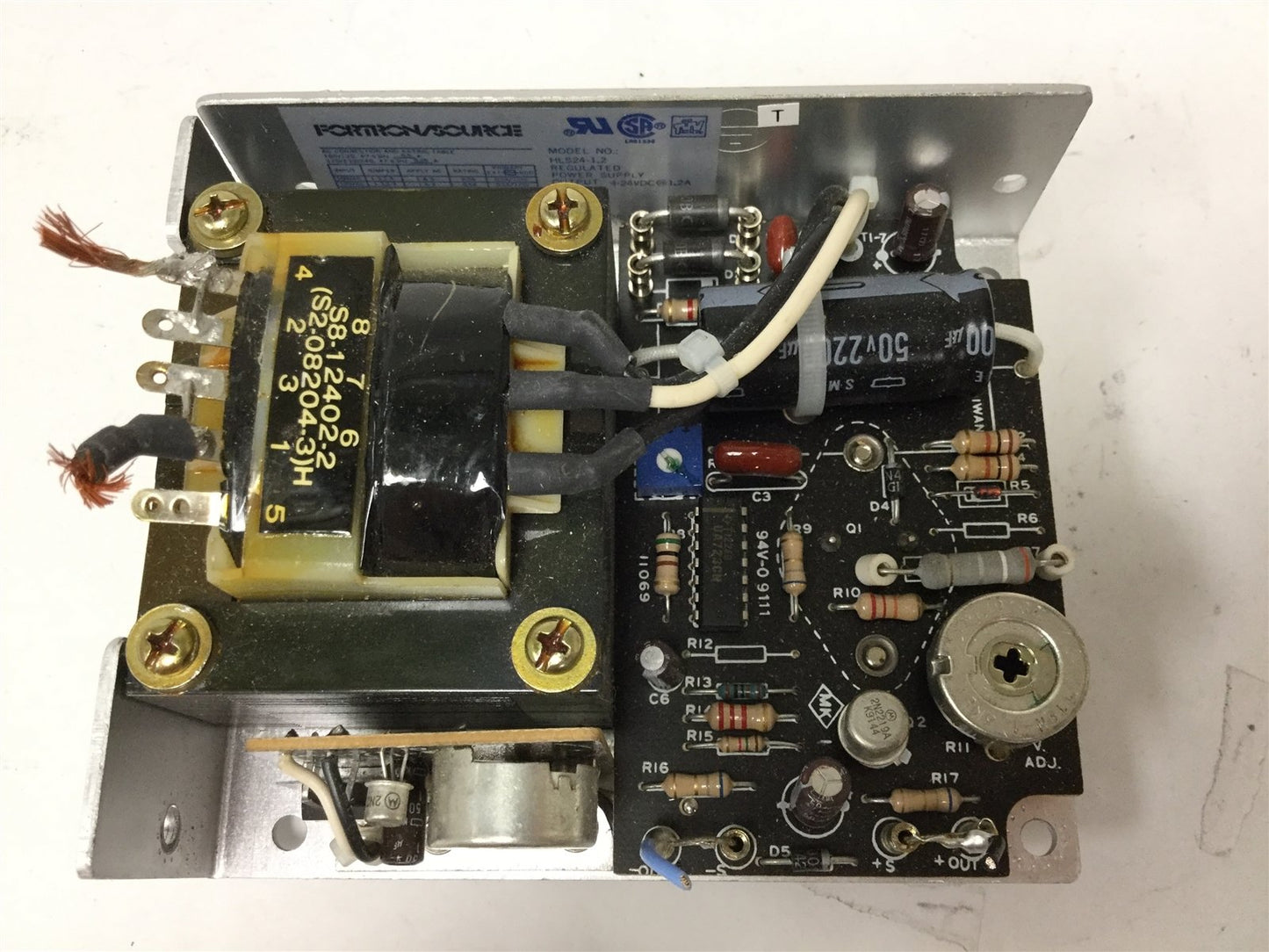 Used Fortron/Source HLS24-1.2 Power Supply, In: 100/120/220/230/240VAC, Out: 24VDC