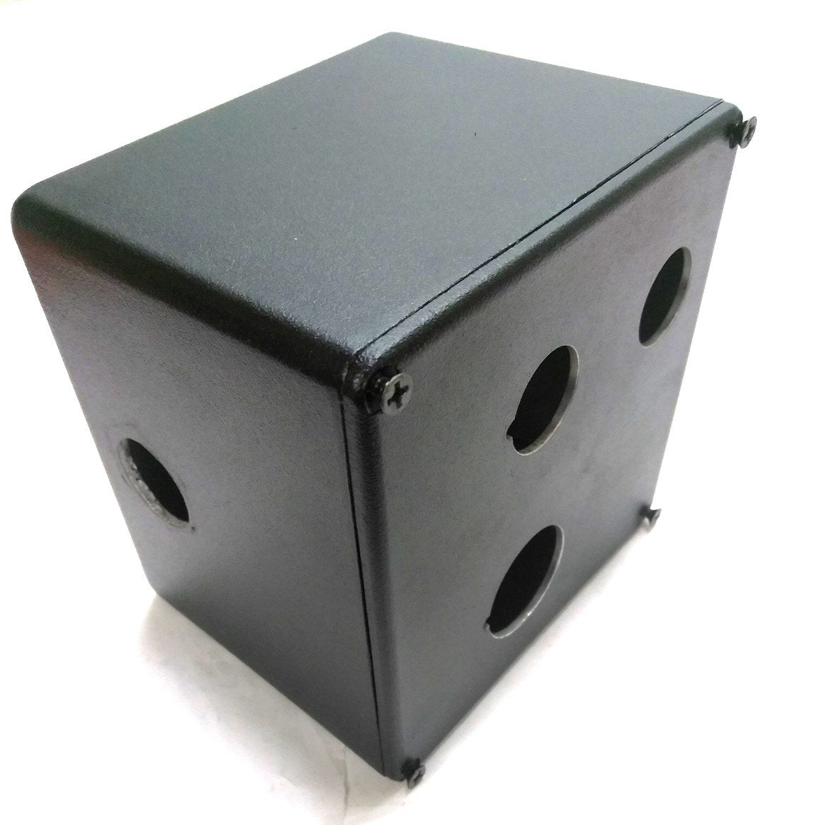 Used Hammond 1590-V Aluminum Enclosure, 8 Holes ,4.75" x 4.75" x 3.5"