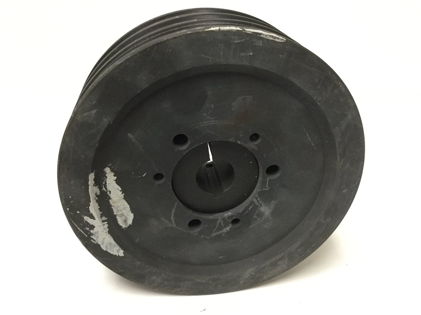 Used Martin 3B6.6SD Cast Iron 3-Groove Pulley Wheel, ID: 2.1", OD: 5.75"