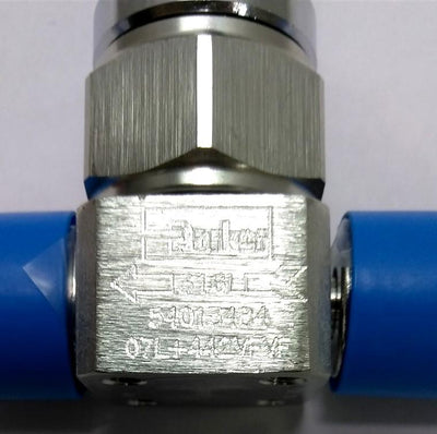 New Parker 07L+442VFVF High Flow 2-Way Ball Valve, 3000PSI, Bottom Mountable