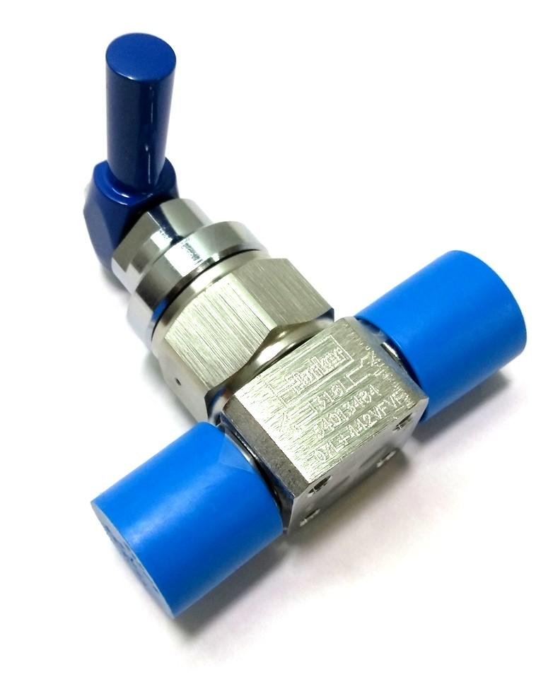 New Parker 07L+442VFVF High Flow 2-Way Ball Valve, 3000PSI, Bottom Mountable